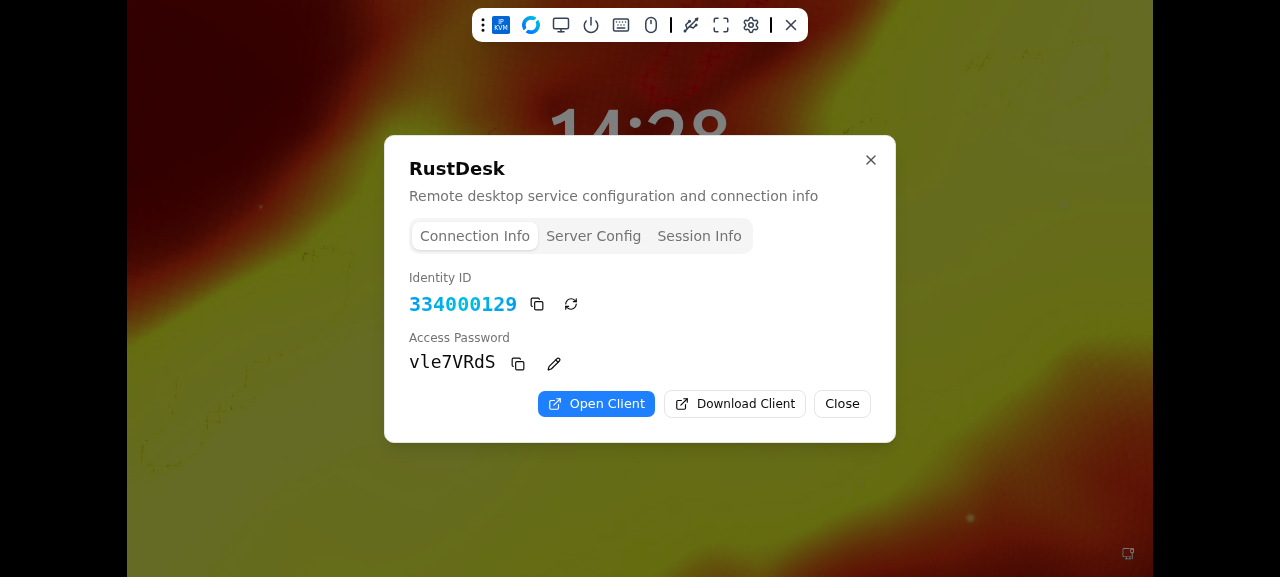 RustDesk 连接信息